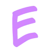 🔵 Эмодзи «Лаванда - фиолетовый простой шрифт» для Telegram