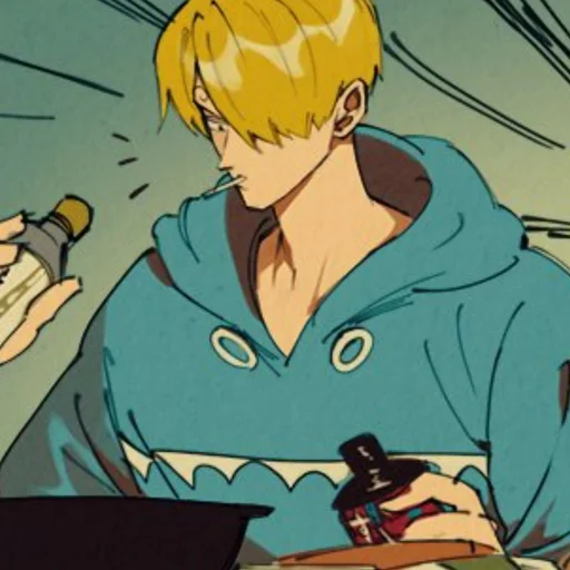 🚬 Стикер «SAnji» для Telegram