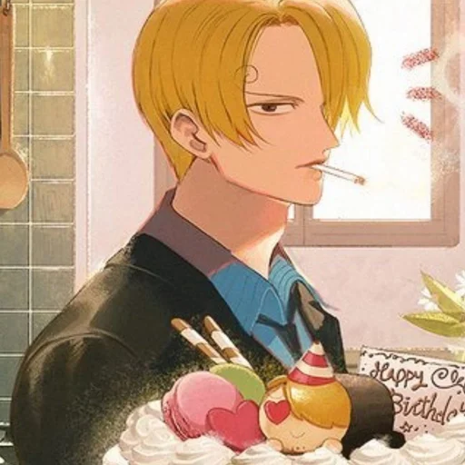 🚬 Стикер «SAnji» для Telegram