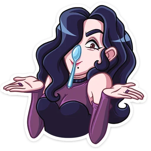 🤷‍♀️ Стикер «Лавиния без надписей» для Telegram