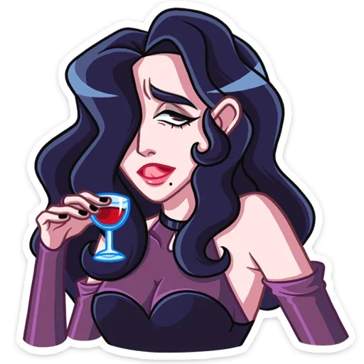 🍷 Стикер «Лавиния» для Telegram