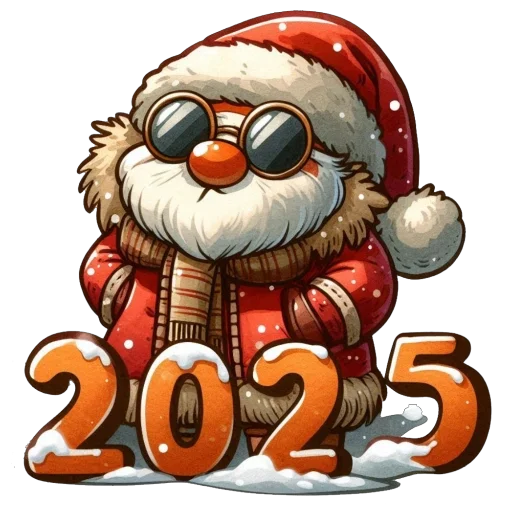 🫥 Стикер «НГ 2025» для Telegram