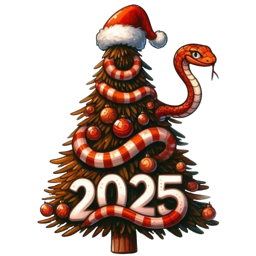 Стикерпак НГ 2025 для Telegram