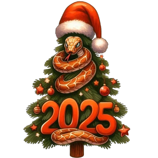 🎄 Стикер «НГ 2025» для Telegram