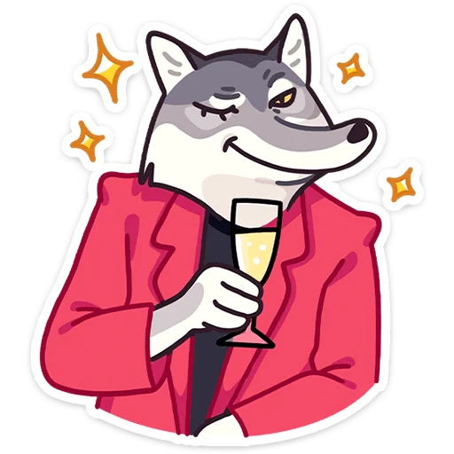 🥂 Стикер «Лаврентий» для Telegram