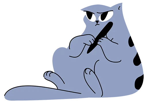 😠 Стикер «Lazuritcat» для Telegram