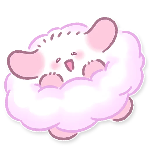 ☁️ Стикер «Lazy Bunny» для Telegram
