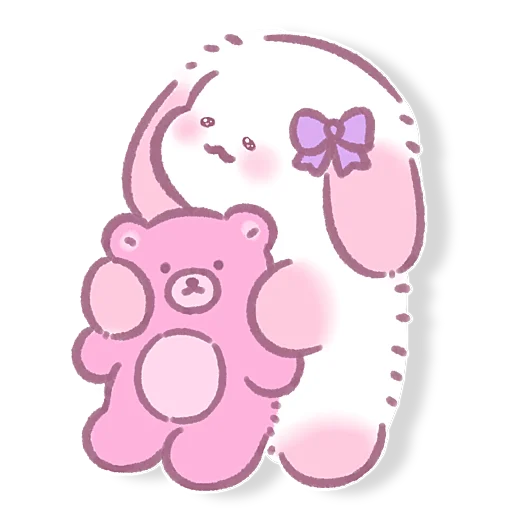 Стикерпак Lazy Bunny для Telegram