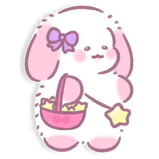 🩷 Стикер «Lazy Bunny» для Telegram