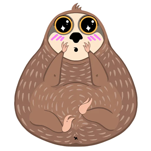 🥺 Стикер «Ленивый фрилансер» для Telegram