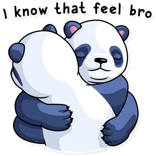 🙁 Стикер «Lazy Panda» для Telegram