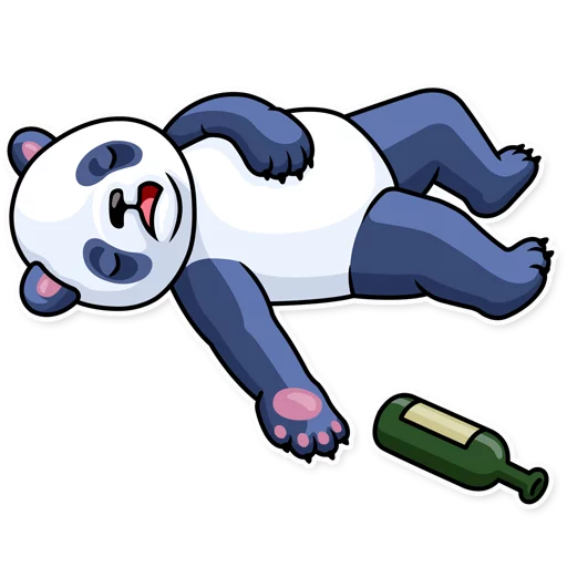 🍺 Стикер «Lazy Panda» для Telegram
