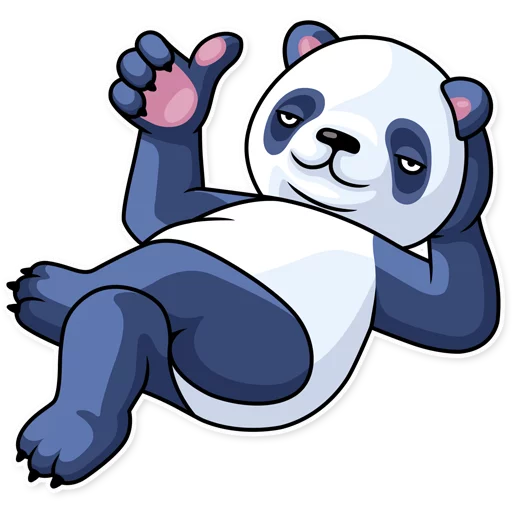 👍 Стикер «Lazy Panda» для Telegram