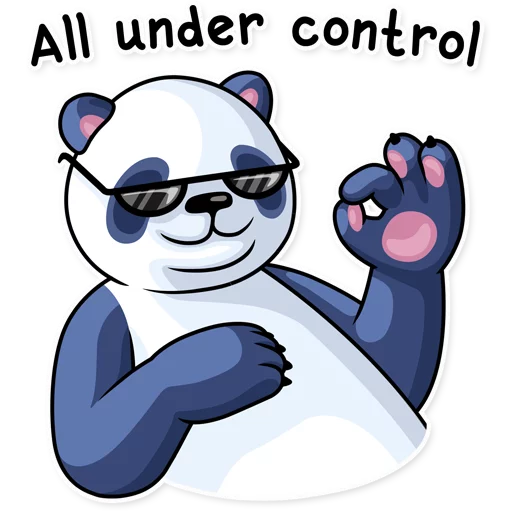 👌 Стикер «Lazy Panda» для Telegram