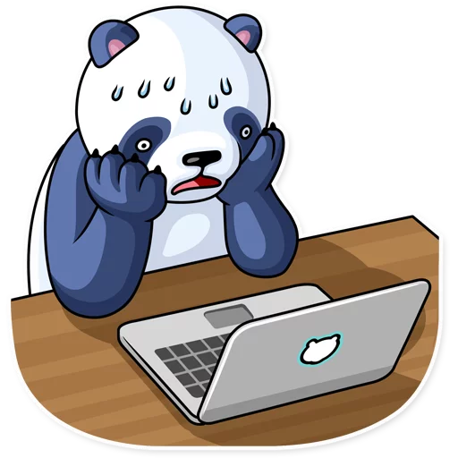 😰 Стикер «Lazy Panda» для Telegram