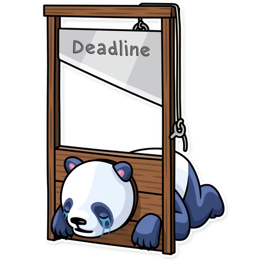 😞 Стикер «Lazy Panda» для Telegram