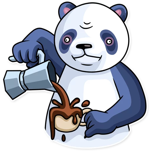 ☕ Стикер «Lazy Panda» для Telegram