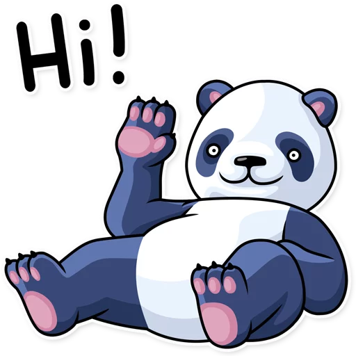 👋 Стикер «Lazy Panda» для Telegram