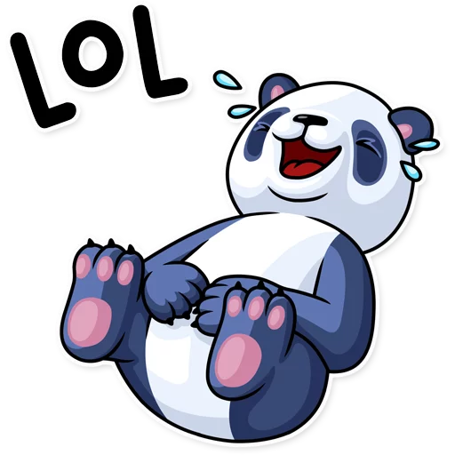 Стикерпак Lazy Panda для Telegram