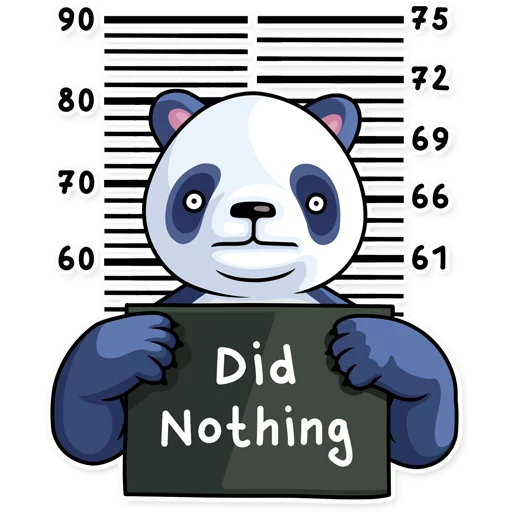 😳 Стикер «Lazy Panda» для Telegram