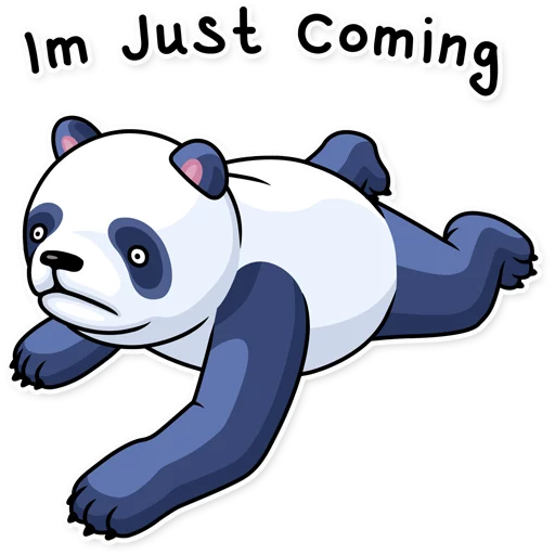 🐢 Стикер «Lazy Panda» для Telegram