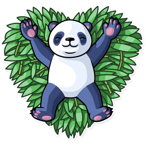 ❤ Стикер «Lazy Panda» для Telegram