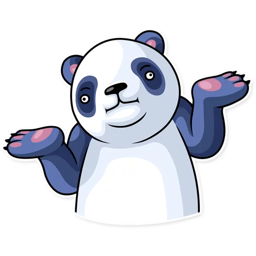 🤷‍♀️ Стикер «Lazy Panda» для Telegram