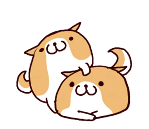 🐶 Стикер «Lazy Shiba» для Telegram