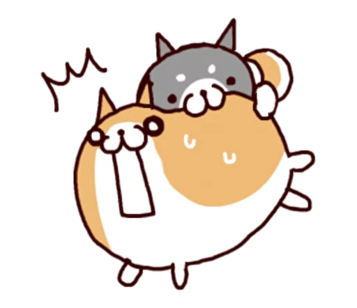 🐶 Стикер «Lazy Shiba» для Telegram