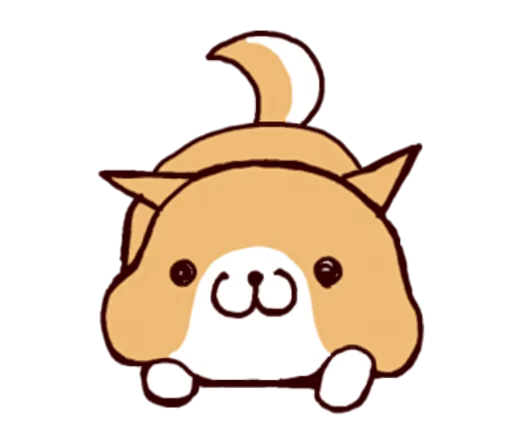 🐶 Стикер «Lazy Shiba» для Telegram