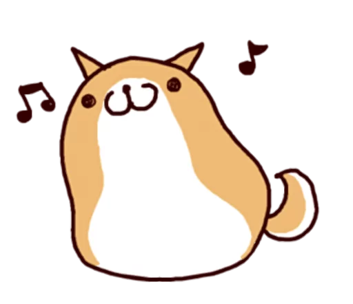 🐶 Стикер «Lazy Shiba» для Telegram