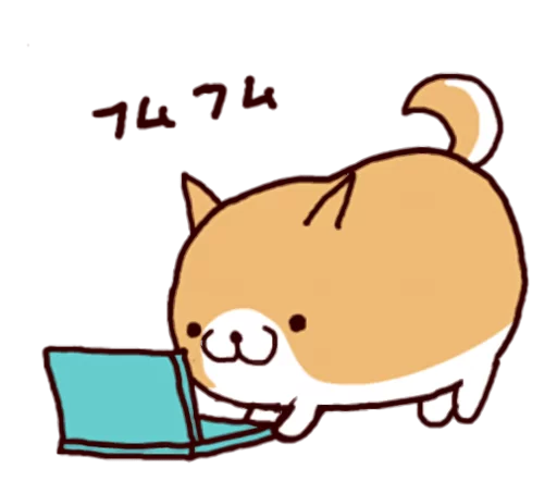 🐶 Стикер «Lazy Shiba» для Telegram