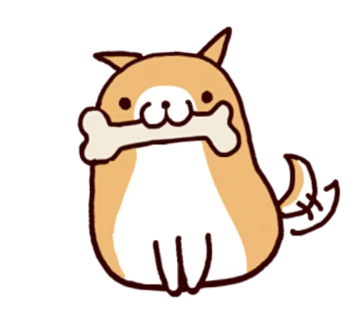 🐶 Стикер «Lazy Shiba» для Telegram