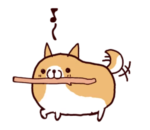 🐶 Стикер «Lazy Shiba» для Telegram