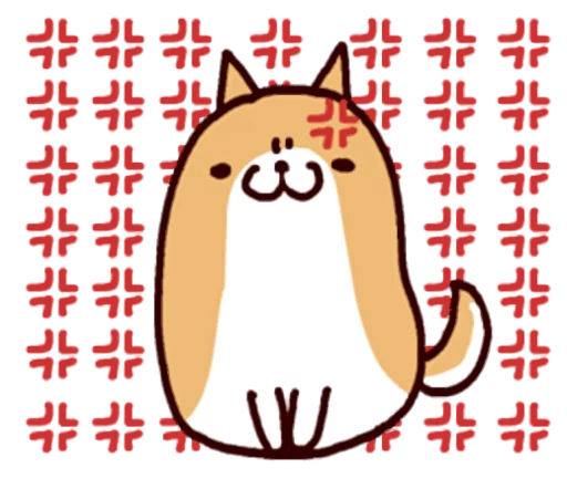 🐶 Стикер «Lazy Shiba» для Telegram