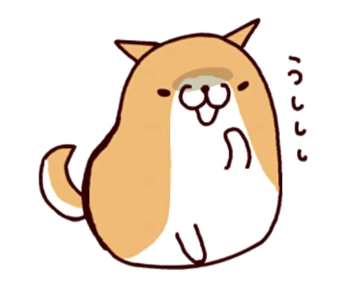 🐶 Стикер «Lazy Shiba» для Telegram