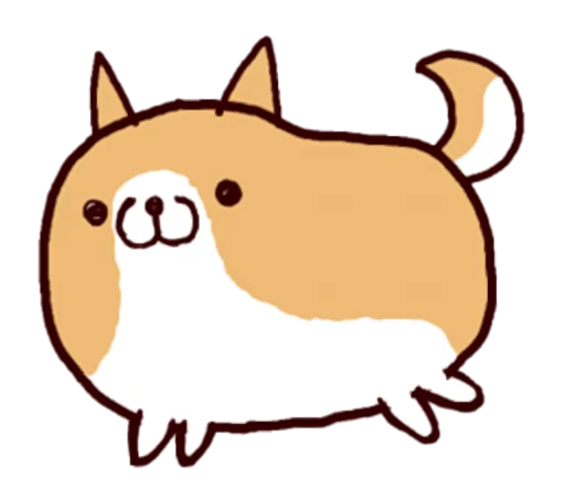 🐶 Стикер «Lazy Shiba» для Telegram