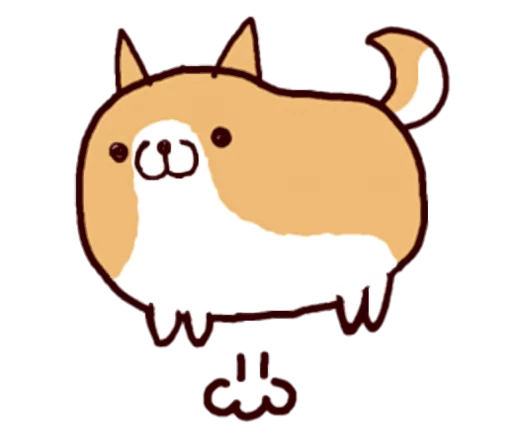 🐶 Стикер «Lazy Shiba» для Telegram