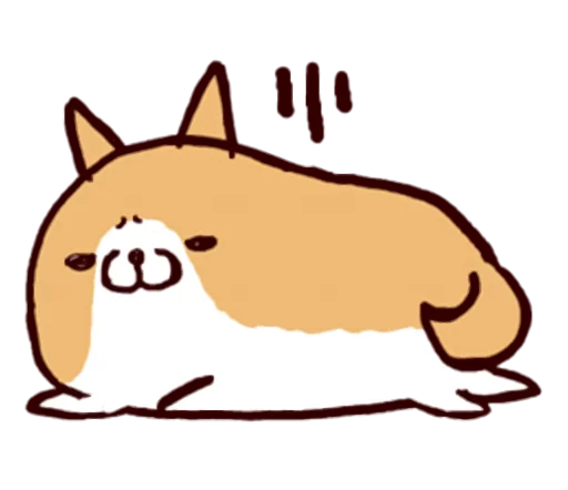 🐶 Стикер «Lazy Shiba» для Telegram