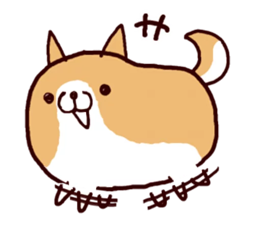 🐶 Стикер «Lazy Shiba» для Telegram