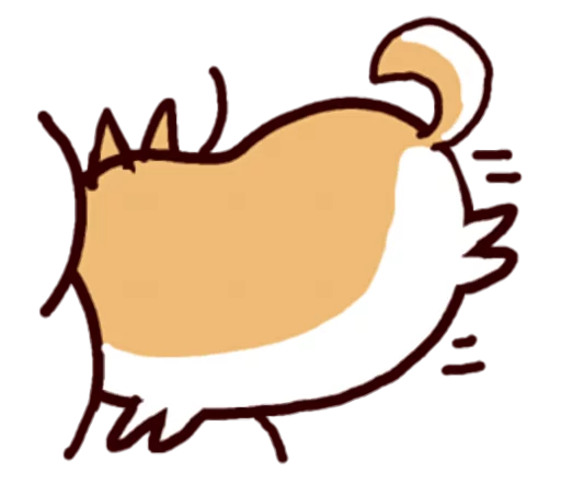 🐶 Стикер «Lazy Shiba» для Telegram