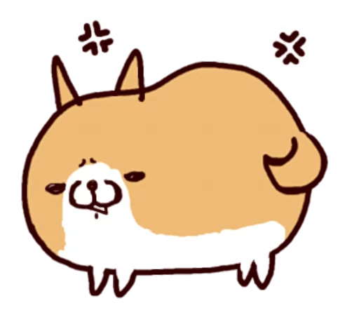 🐶 Стикер «Lazy Shiba» для Telegram