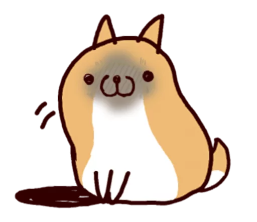 🐶 Стикер «Lazy Shiba» для Telegram