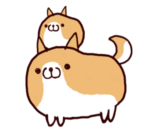 🐶 Стикер «Lazy Shiba» для Telegram