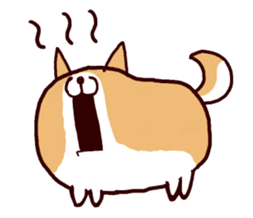 🐶 Стикер «Lazy Shiba» для Telegram