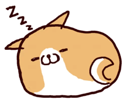 🐶 Стикер «Lazy Shiba» для Telegram
