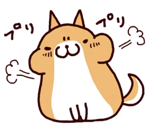 🐶 Стикер «Lazy Shiba» для Telegram