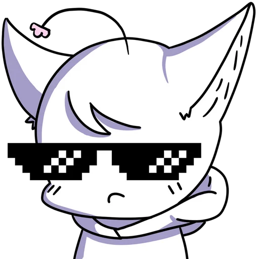 😎 Стикер «Фёдор ленивый песец» для Telegram