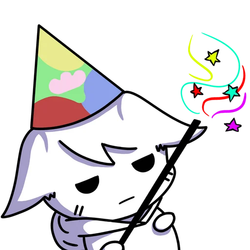 🥳 Стикер «Фёдор ленивый песец» для Telegram