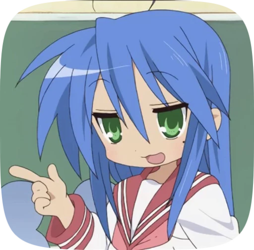 🌫 Стикер «konata lucky star» для Telegram